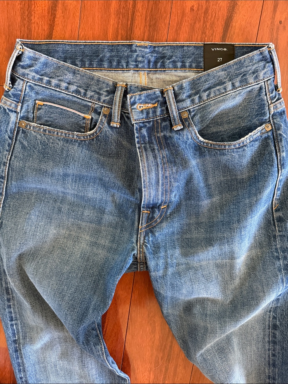 Vince Redline Selvedge Jeans -cropped - Picture 3 of 4